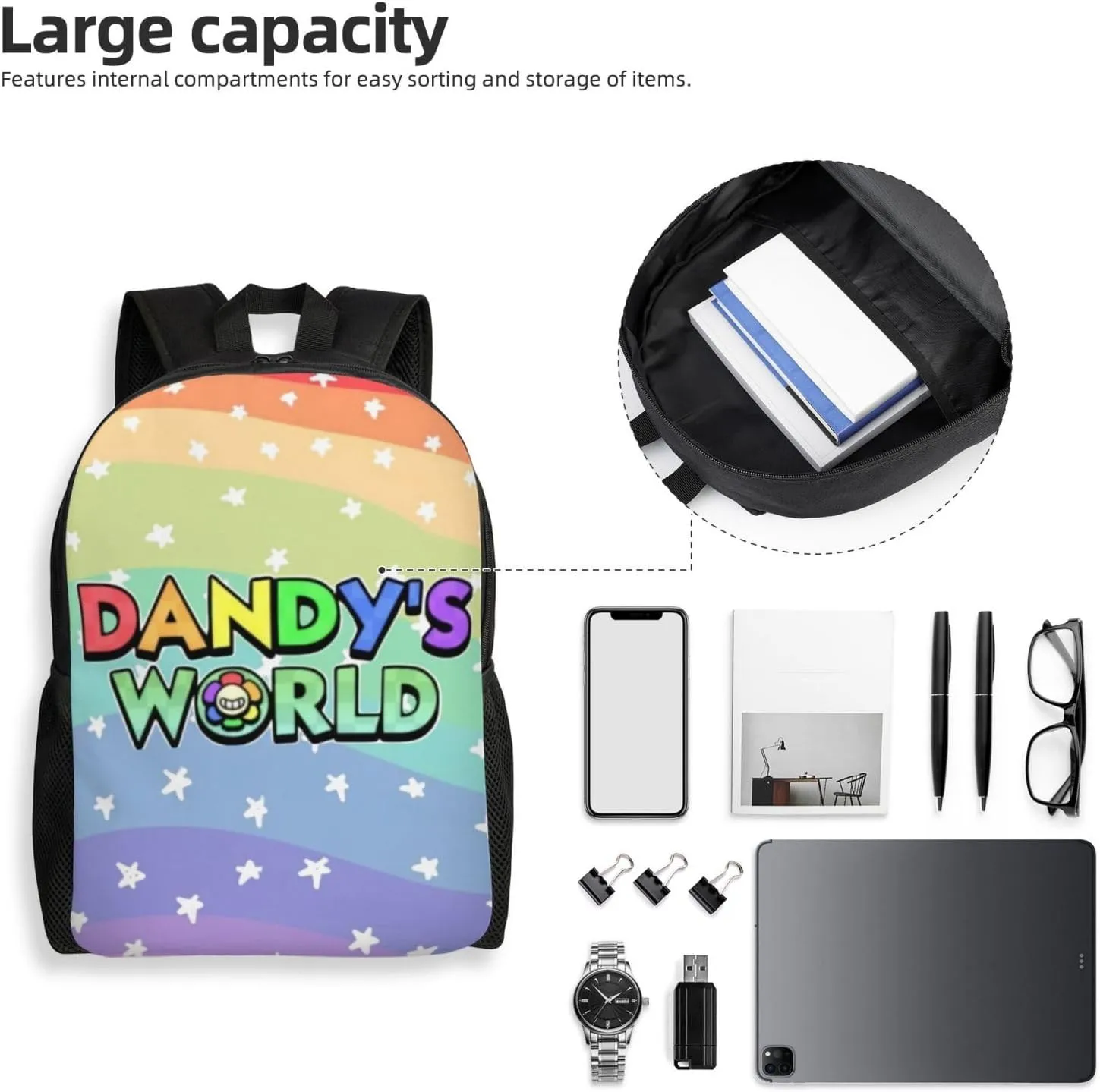 Leisure Backpacks Dandys World Daypacks Gifts casual Daily Work Bookbags Elementary Laptop Rucksack