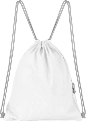 Lily queen Drawstring Backpack Sports Gym Bag Foldable Water Resistant Swim Bag for Women Men (White)