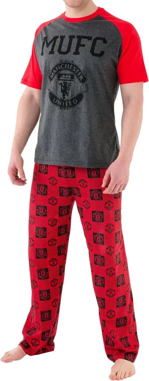Manchester United Mens Football Club Pajamas