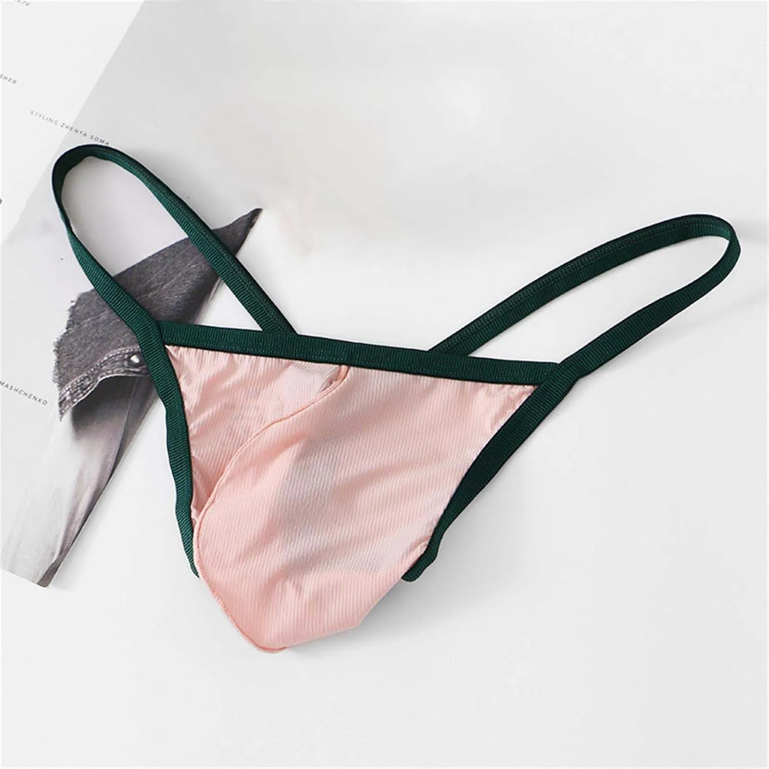 Men Underwear Brief Jockstrap Stretch Bulge Pouch Hollow Out Lingerie Bikini See Through Plus Size Under Panties G-String