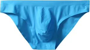Mens Briefs Underwear Fashion Low Rise Stretch Cotton Solid Color Triangle Brief