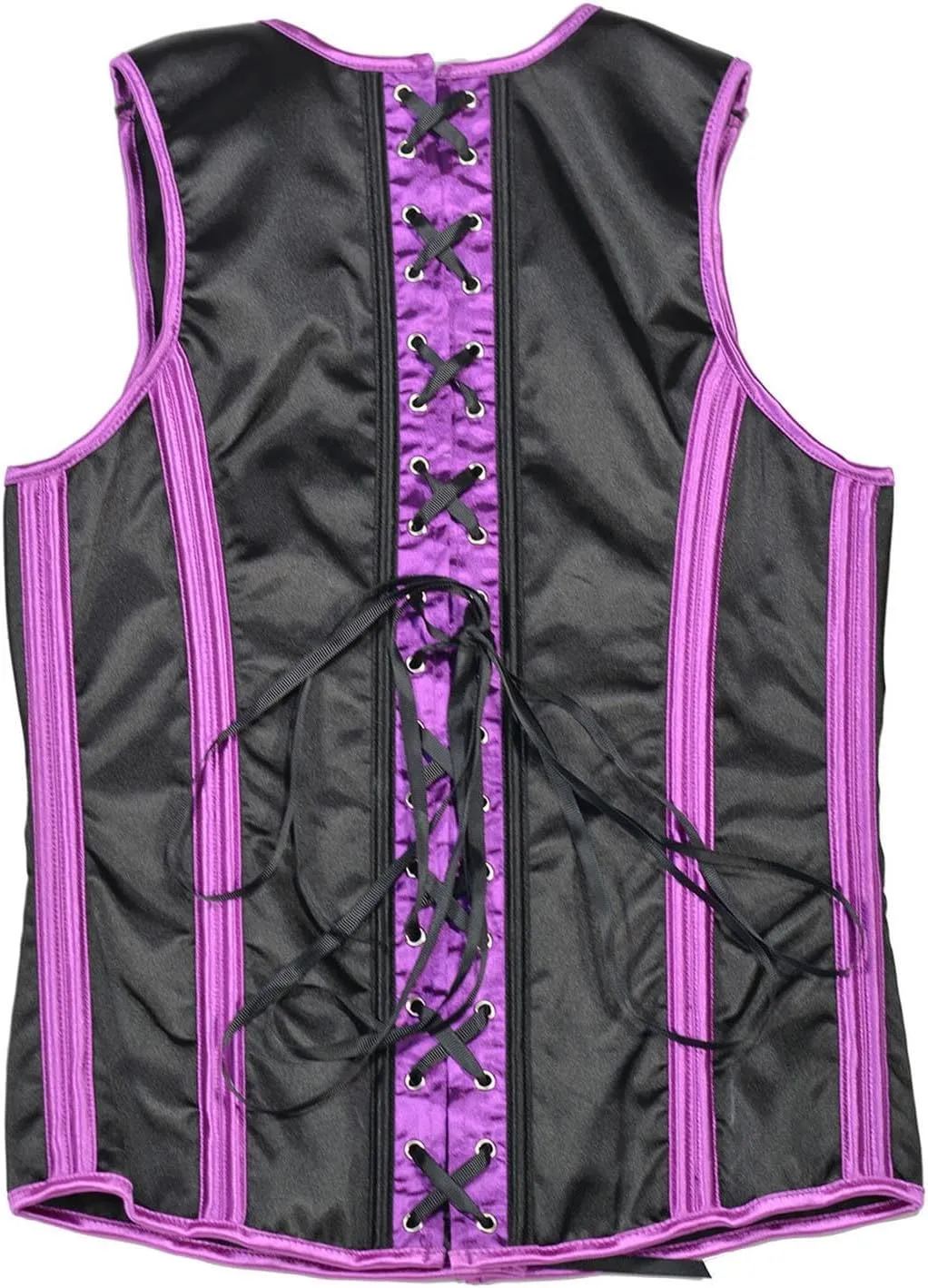 Mens Vintage Shapewear Tank Top Waist Binding Muscle Shirt Men Sleeveless Lace Up Undershirt Workout Gym Clothes XS-3XL