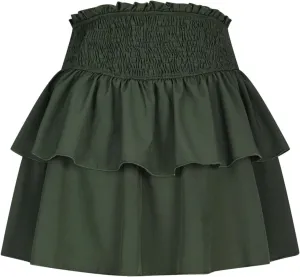 Mini Skirts for Women Dressy Casual Ruffle Layer Boho Dress Flowy Skort Summer High Waisted Ballet Skirt Cute Clothes