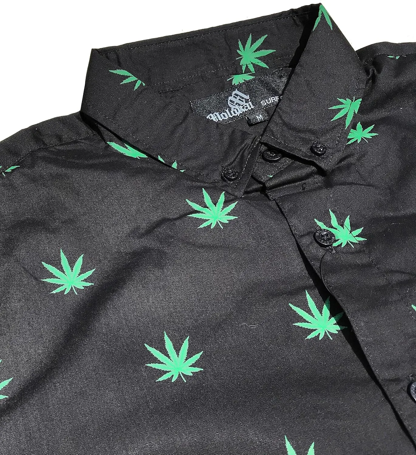 Molokai Surf Button Down Slim Fit Hawaiian Short Sleeve Shirts