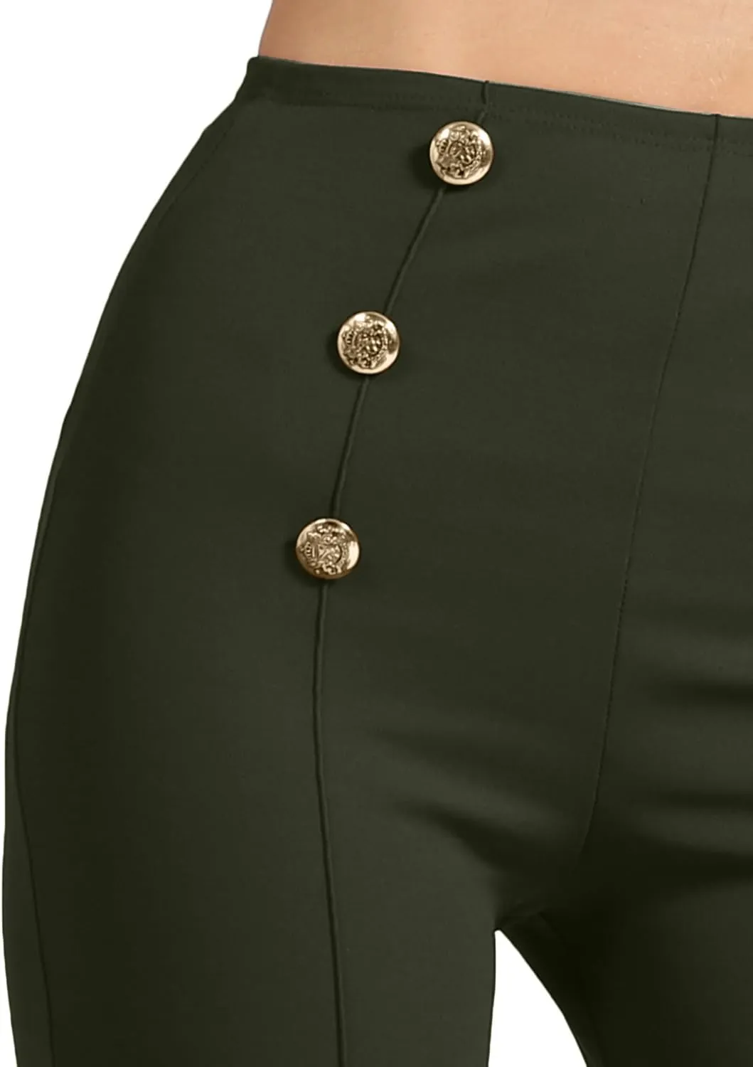 NE PEOPLE Womens High Waist Sailor Bell Bottom Long Pants Made in USA S-3XL