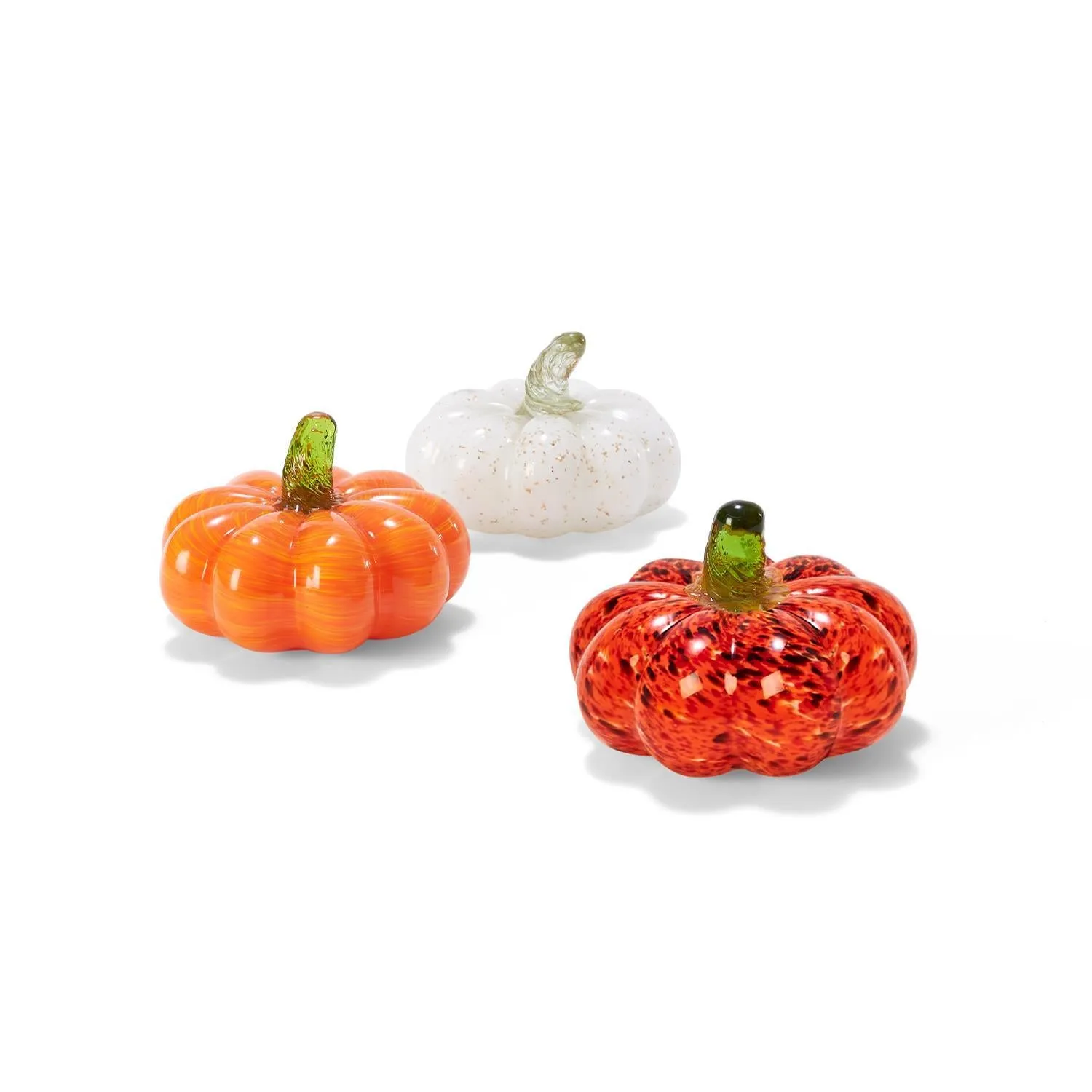 Orange Glass Mini Pumpkin