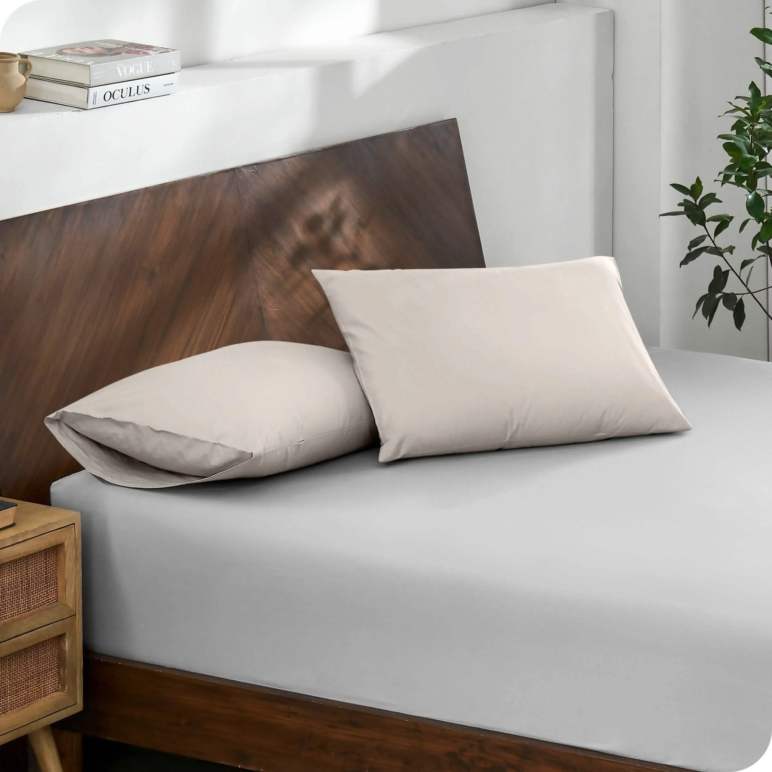 Organic Cotton Percale Pillowcase Set