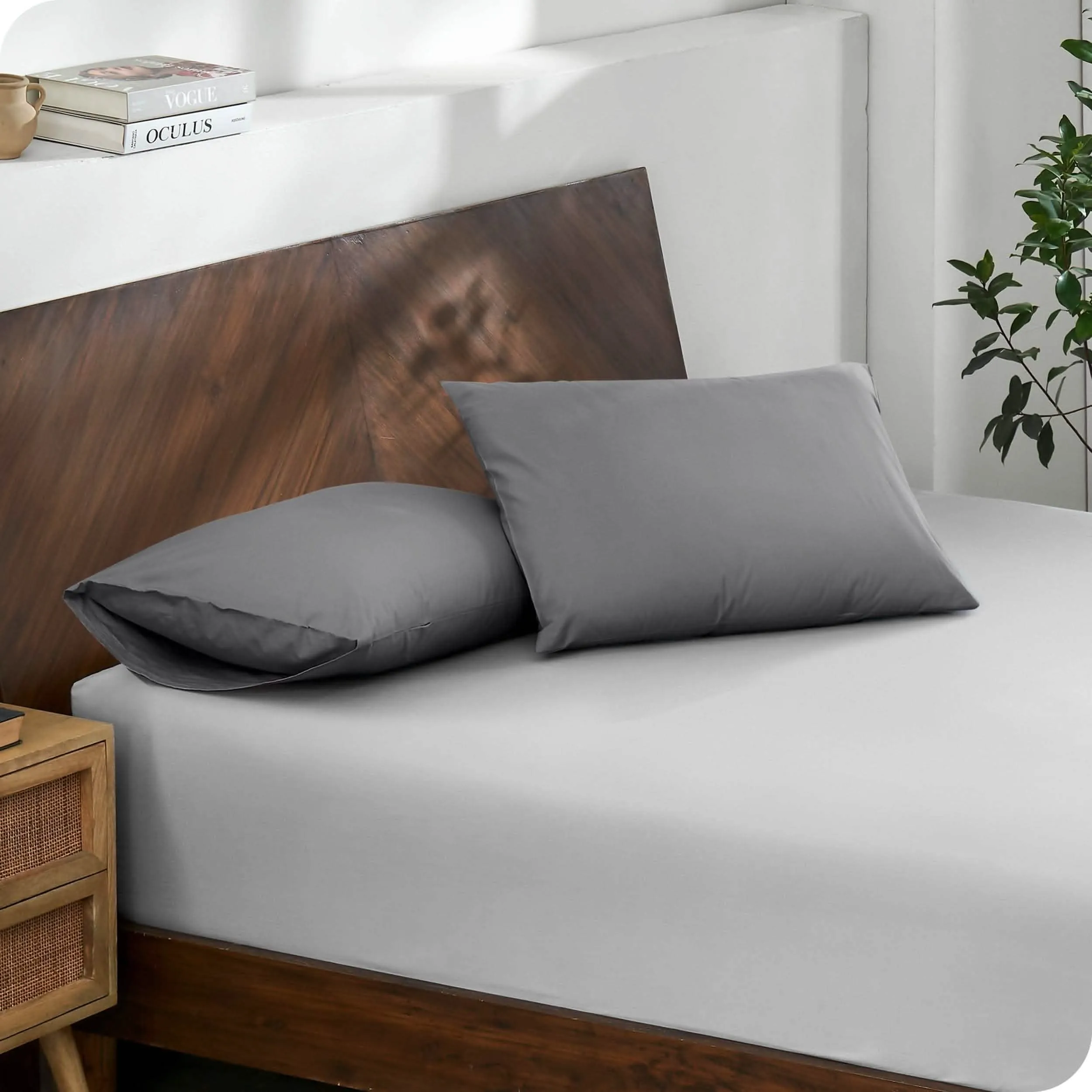 Organic Cotton Percale Pillowcase Set