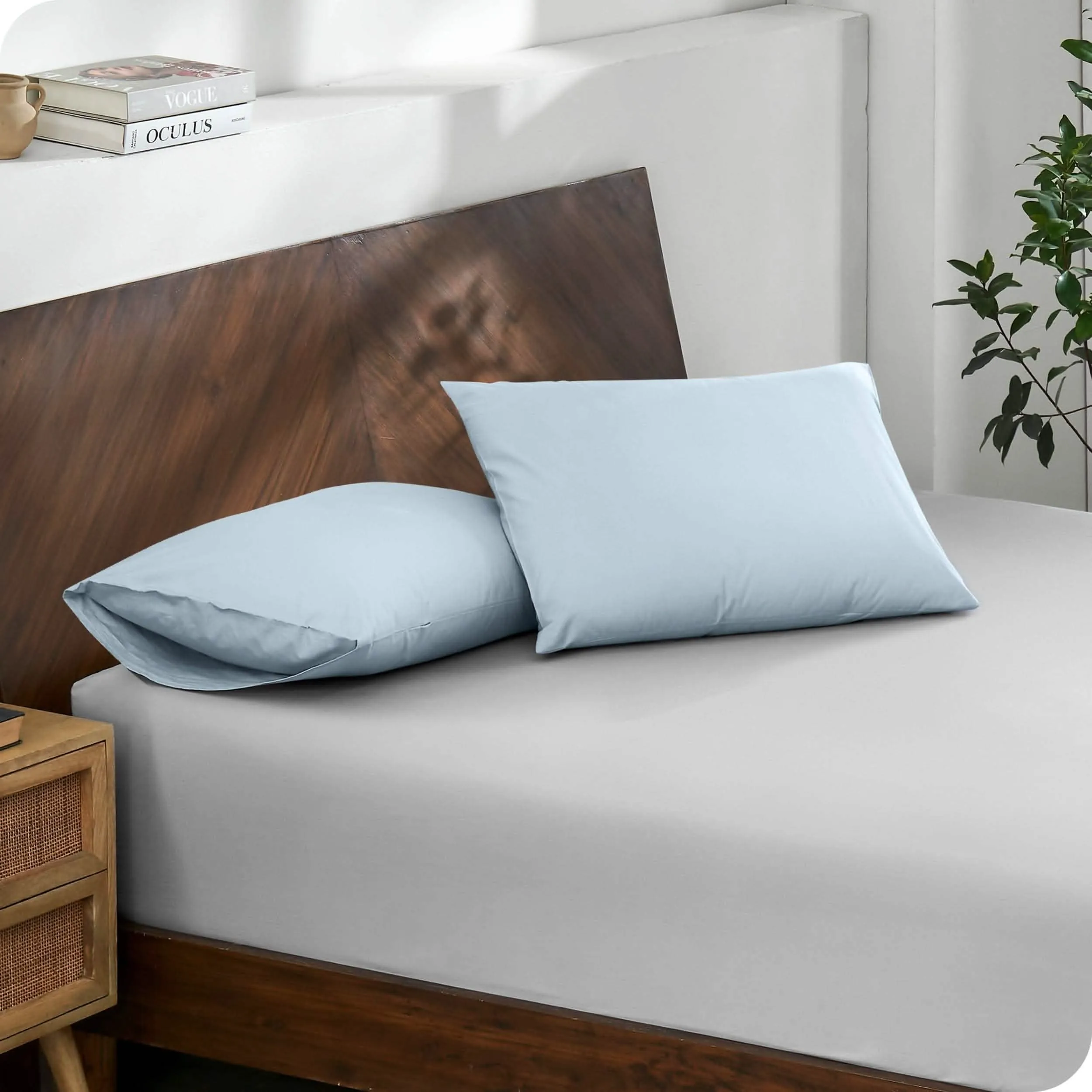 Organic Cotton Percale Pillowcase Set