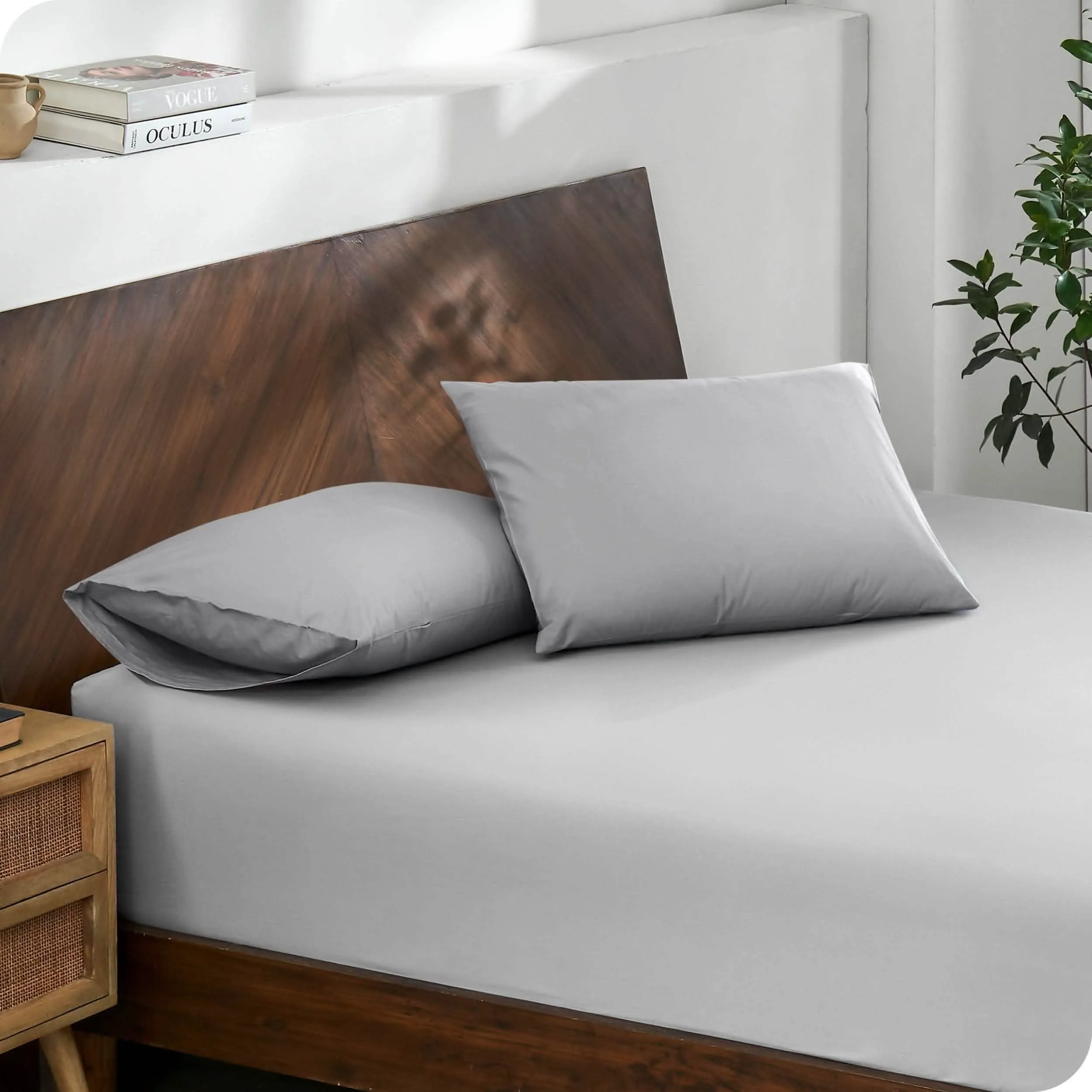 Organic Cotton Percale Pillowcase Set
