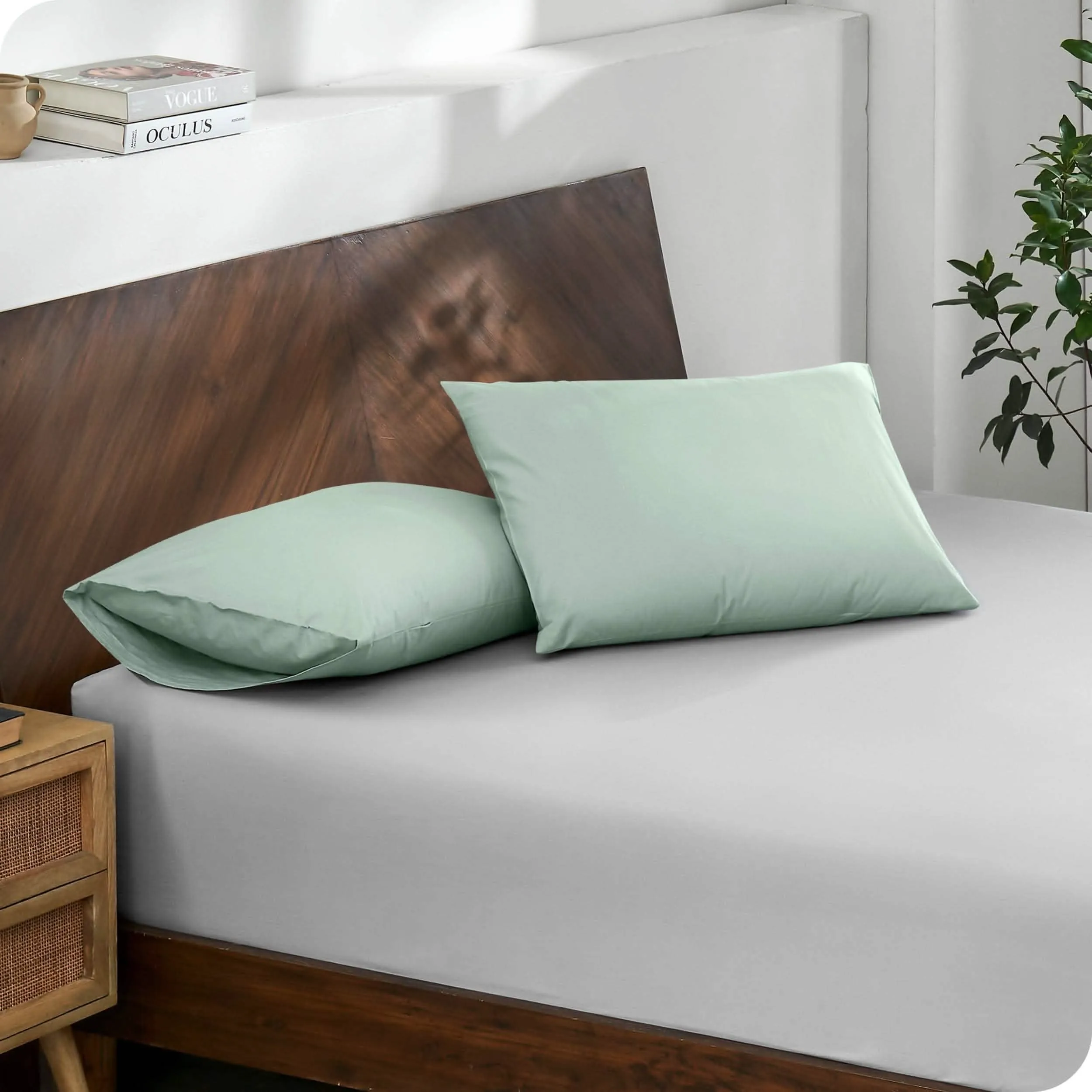 Organic Cotton Percale Pillowcase Set