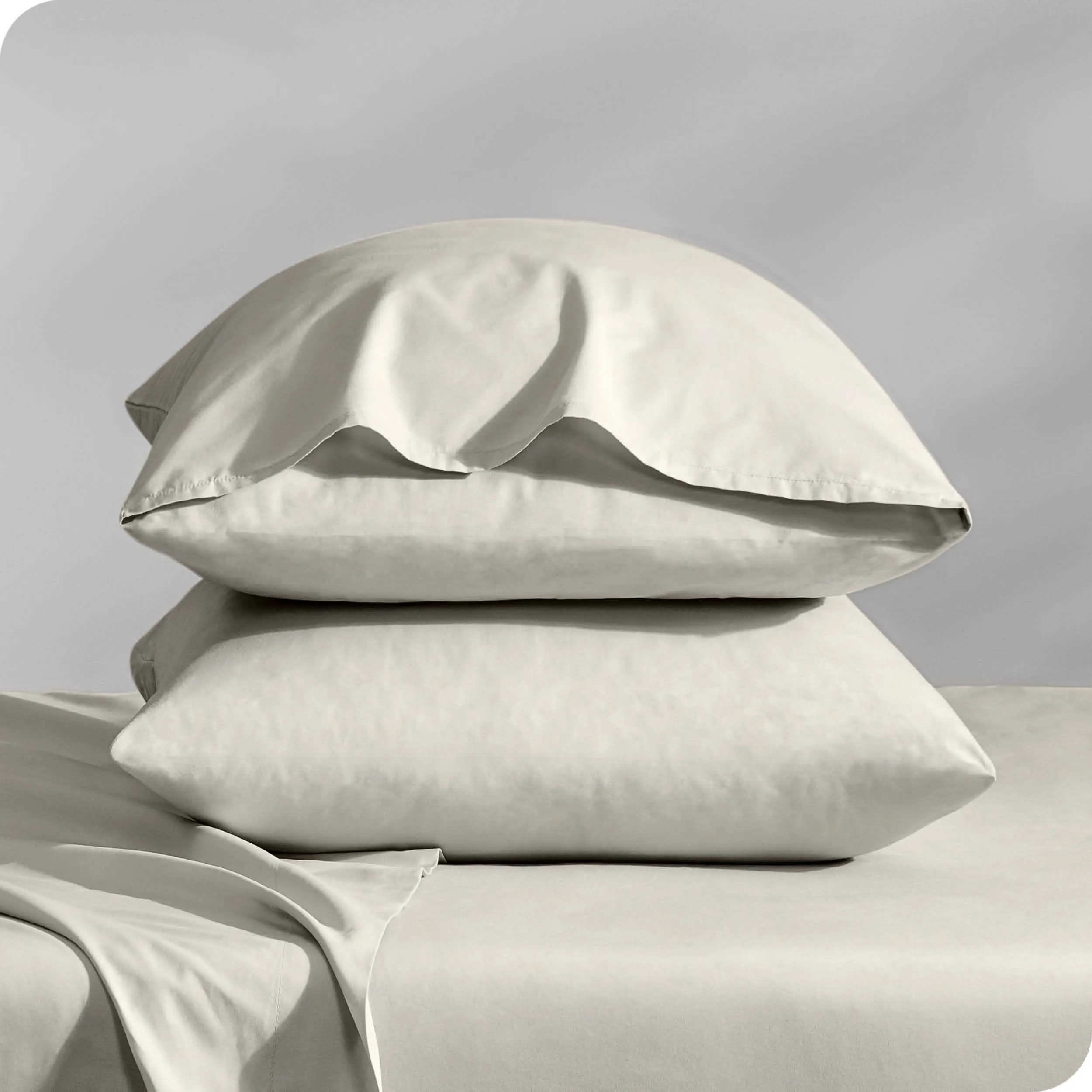 Organic Cotton Percale Pillowcase Set