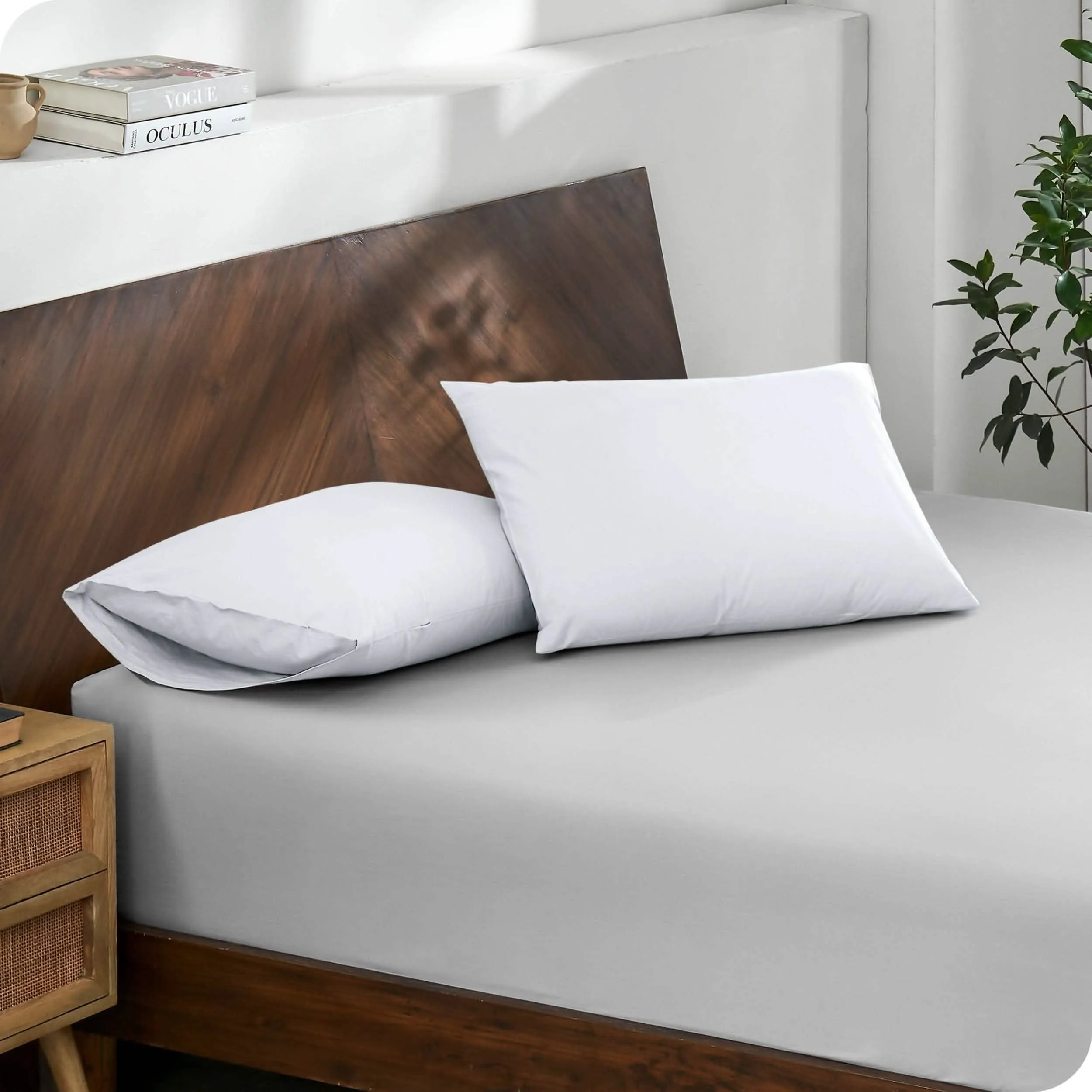 Organic Cotton Percale Pillowcase Set