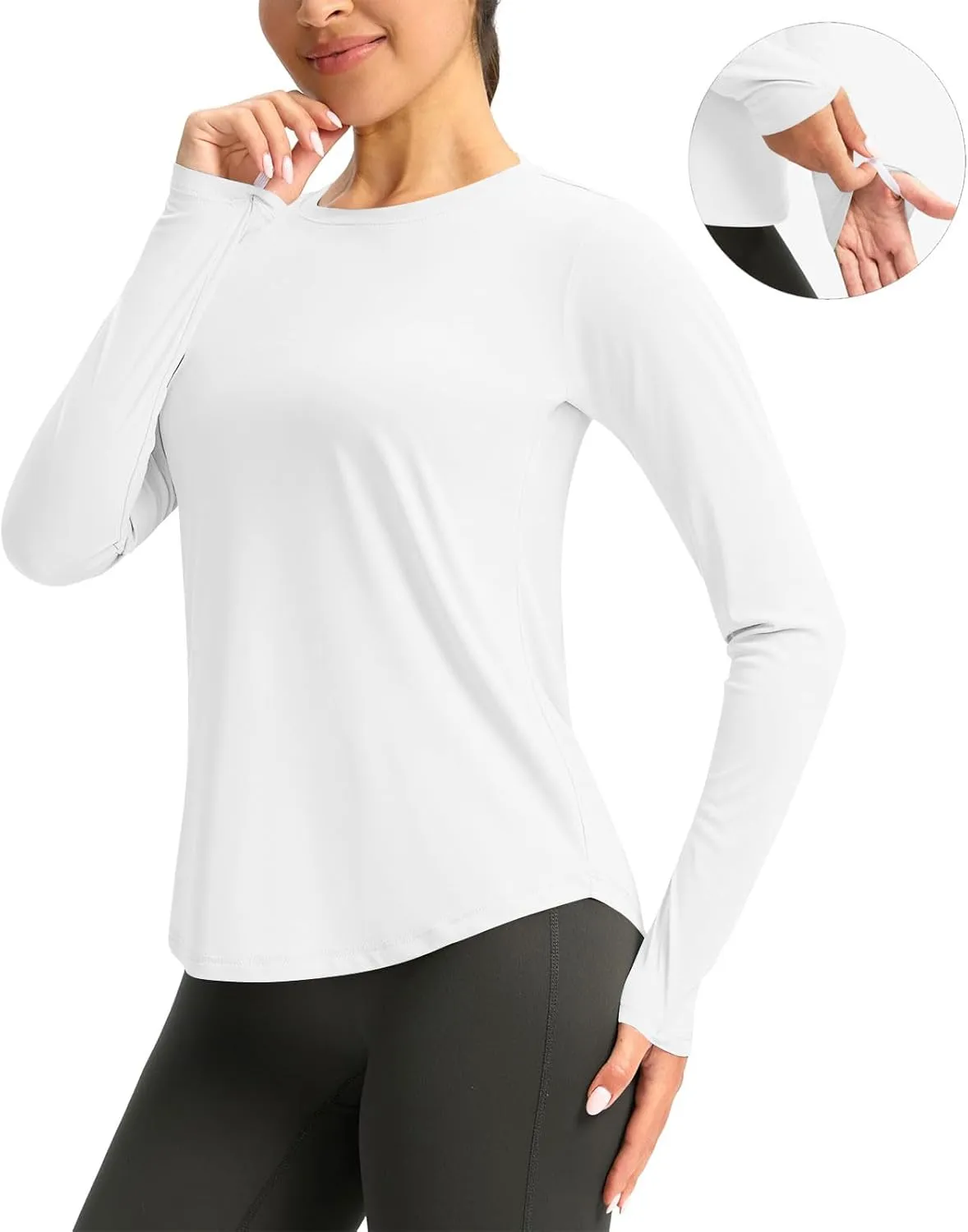 Rash Guard for Women UPF 50  Sun Protection Fishing Shirt Outdoor Quick Dry Lightweight UV Long Sleeve Hiking Shirts