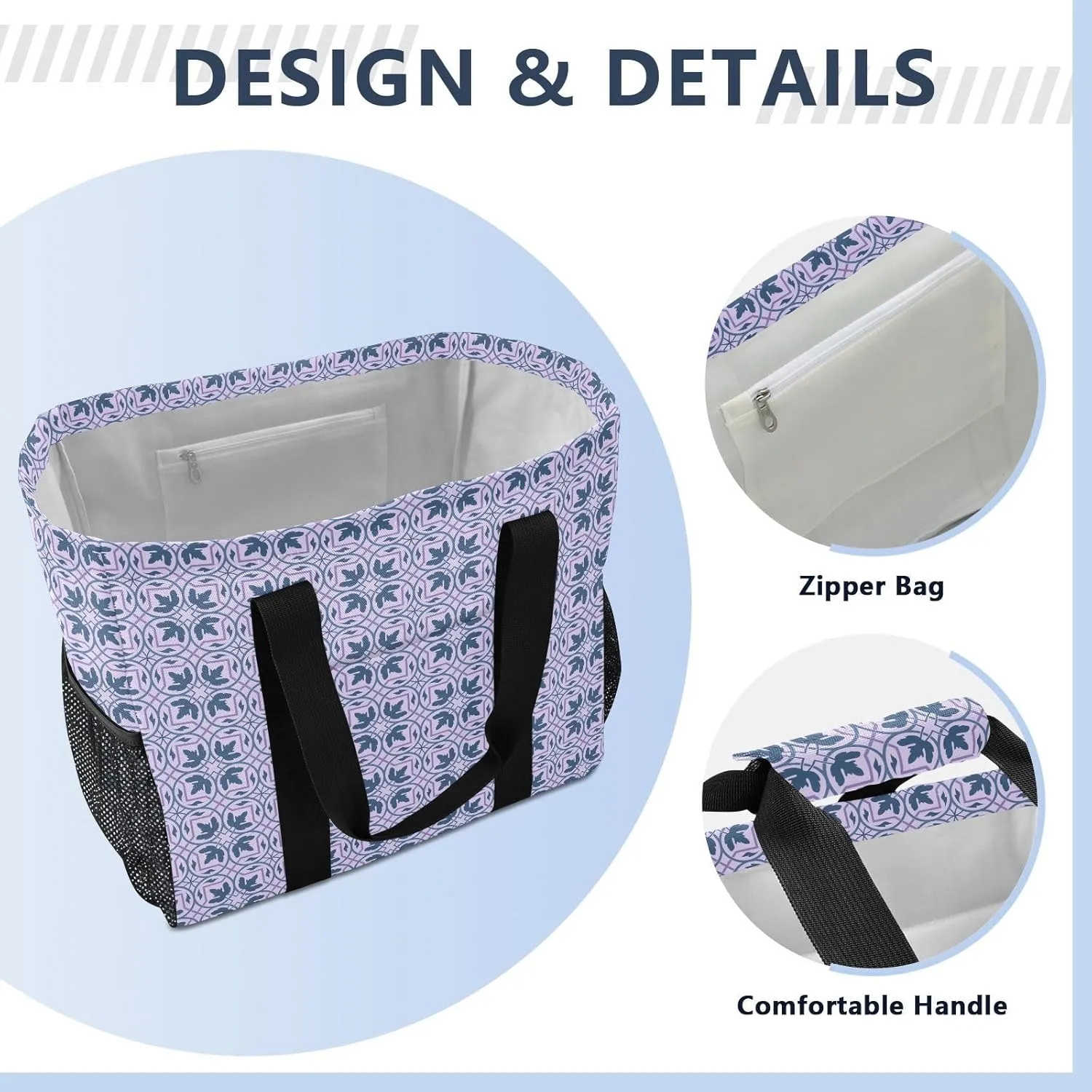 Reusable Beach Bags with Waterproof Coating for Pool Days