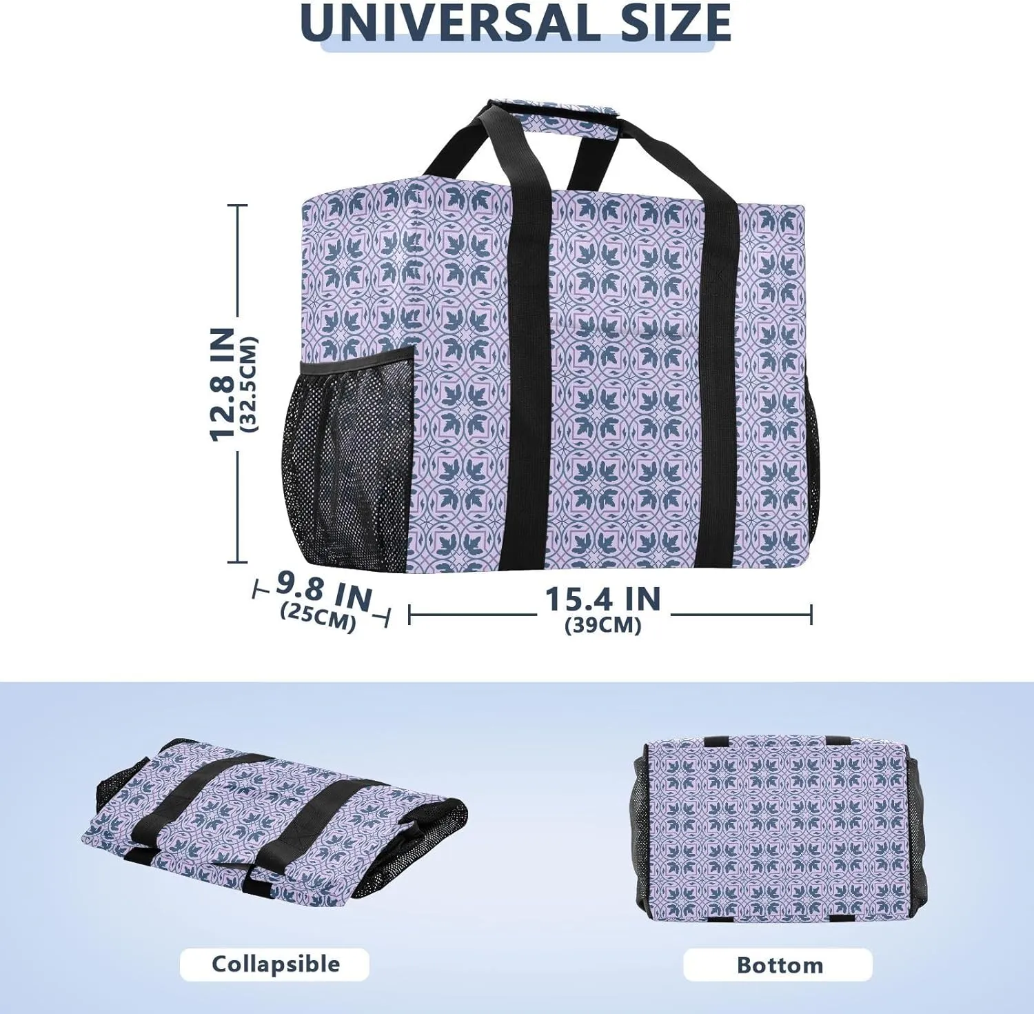 Reusable Beach Bags with Waterproof Coating for Pool Days