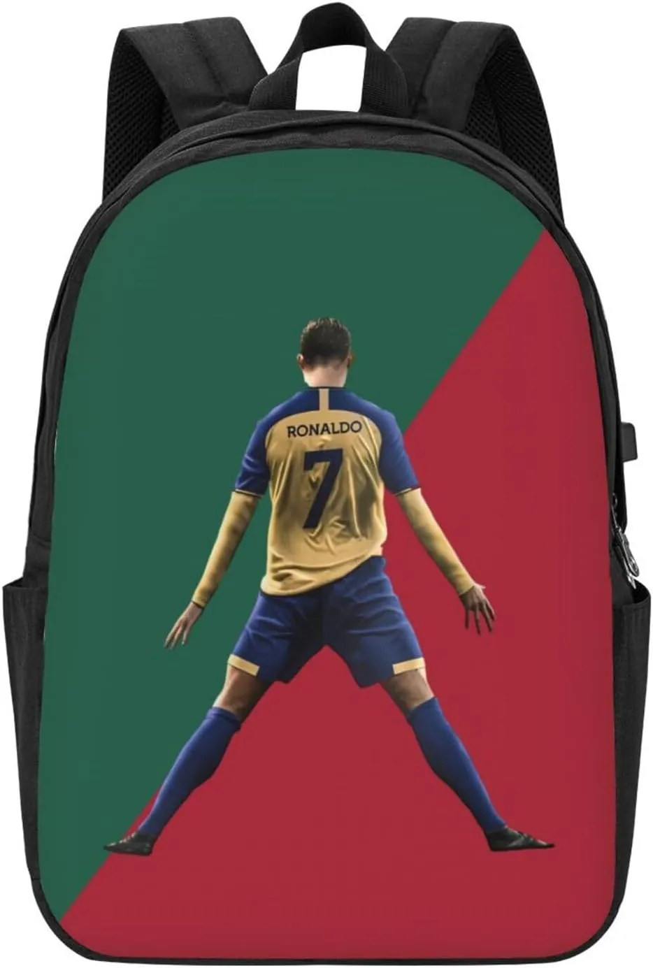 Ronaldo #7 Adult Backpacks Bag Laptop Bag Bookbag Usb Backpack 17 Inch For Daily
