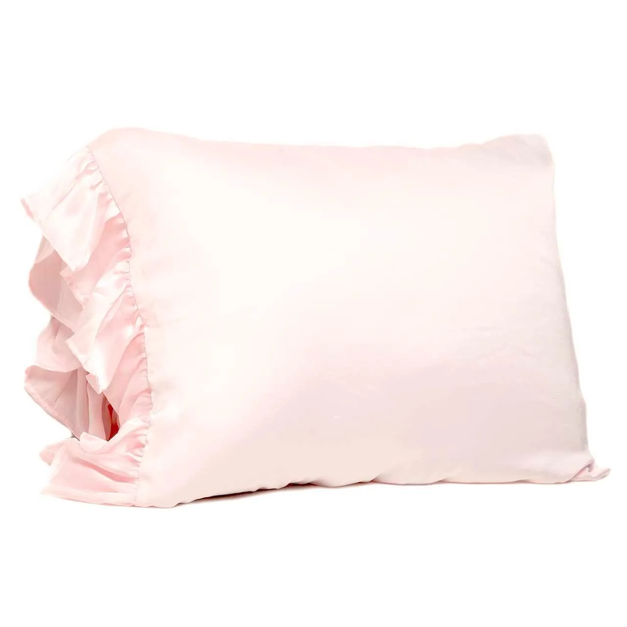 Ruffled Silky King Pillowcases