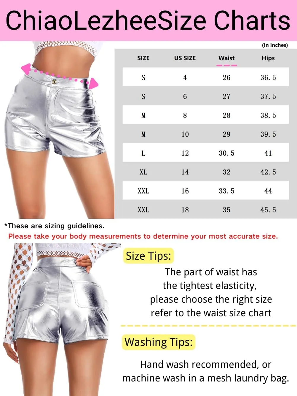 Sexy Booty Shorts, Faux Leather Rave Pants, High Waisted Plus Size