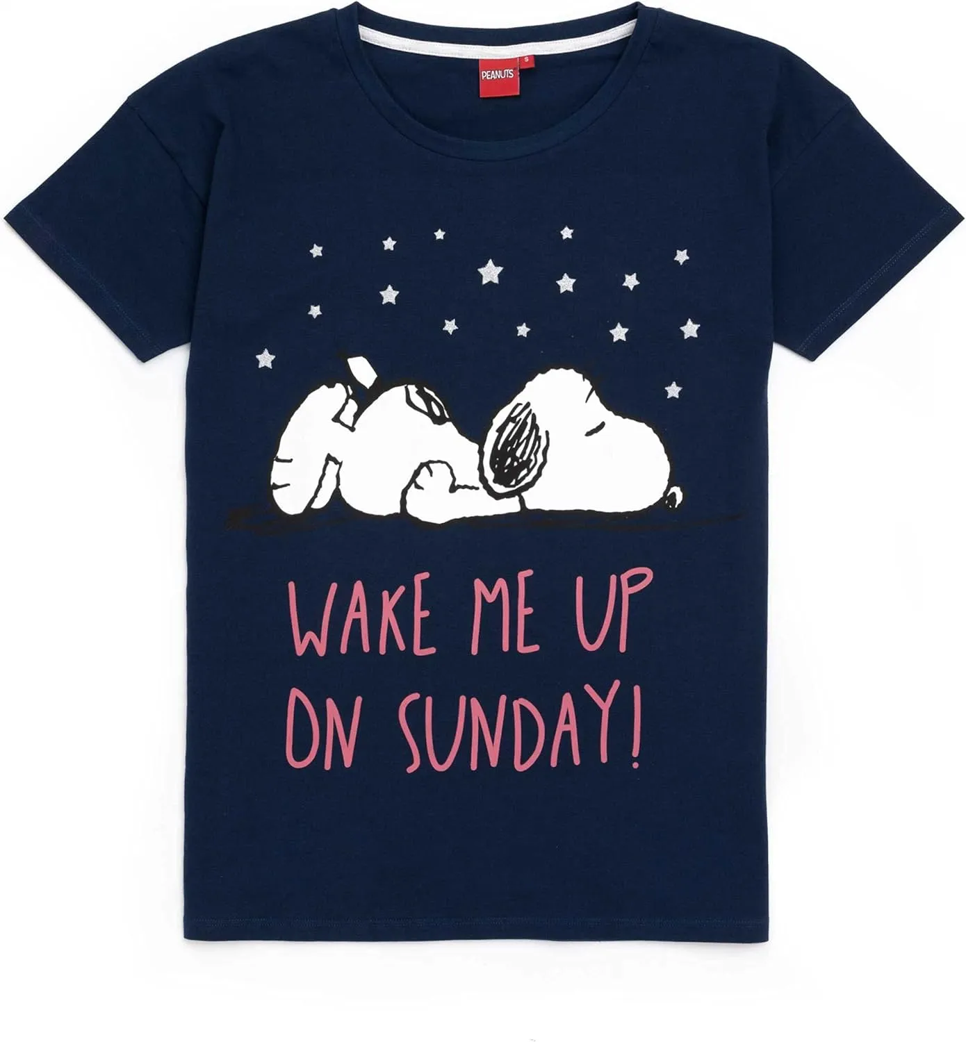 Snoopy Pajamas Ladies Womens Top Long Or Short Bottoms Options Navy Pjs