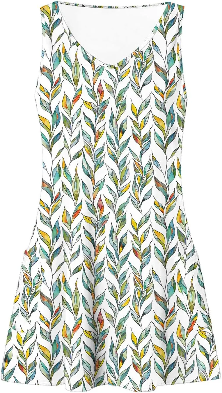 Summer Dresses for Women 2025 Beach Vacation Sundresses Plus Size Hawaiian Dresses Floral Print Boho Tank Dress