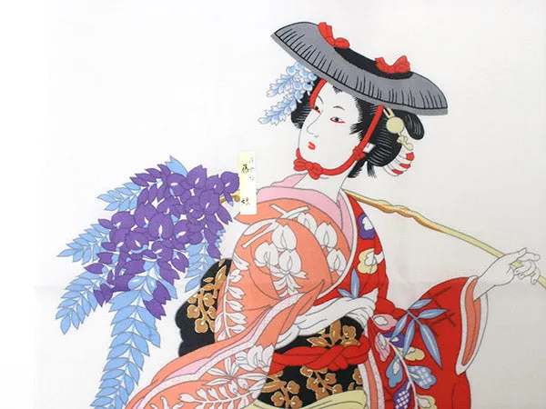 Tenugui, Japanese traditional towel / Cotton Cloth - Ukiyoe,Fuji-Musume