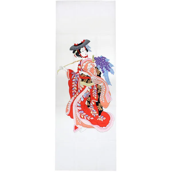 Tenugui, Japanese traditional towel / Cotton Cloth - Ukiyoe,Fuji-Musume