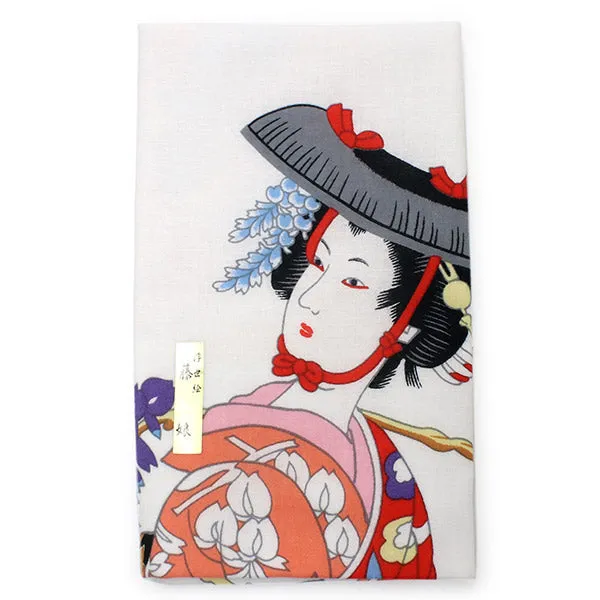 Tenugui, Japanese traditional towel / Cotton Cloth - Ukiyoe,Fuji-Musume