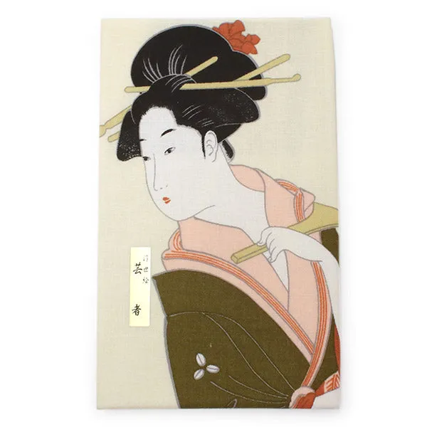 Tenugui, Japanese traditional towel / Cotton Cloth - Ukiyoe,Geisha