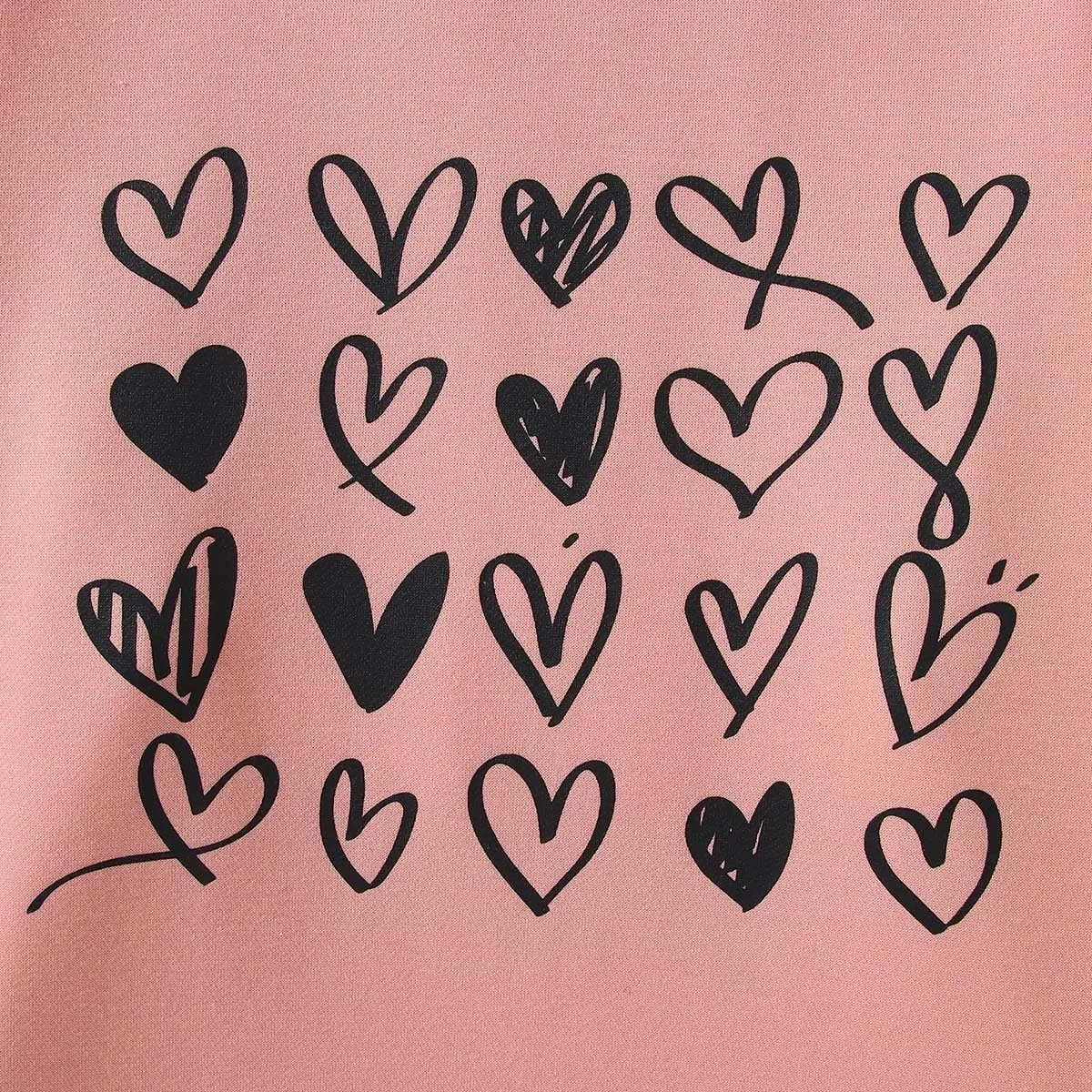 Valentines Sweatshirt Women Cute Love Heart Graphic Long Sleeve Shirts Casual Crewneck Pullover Tops