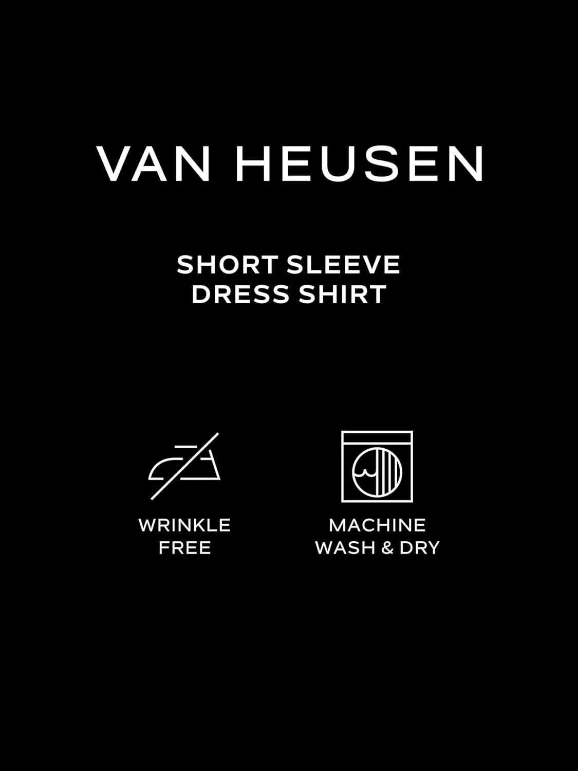 Van Heusen Men's Tall Fit Short Sleeve Dress Shirts Poplin Solid (Big and Tall)