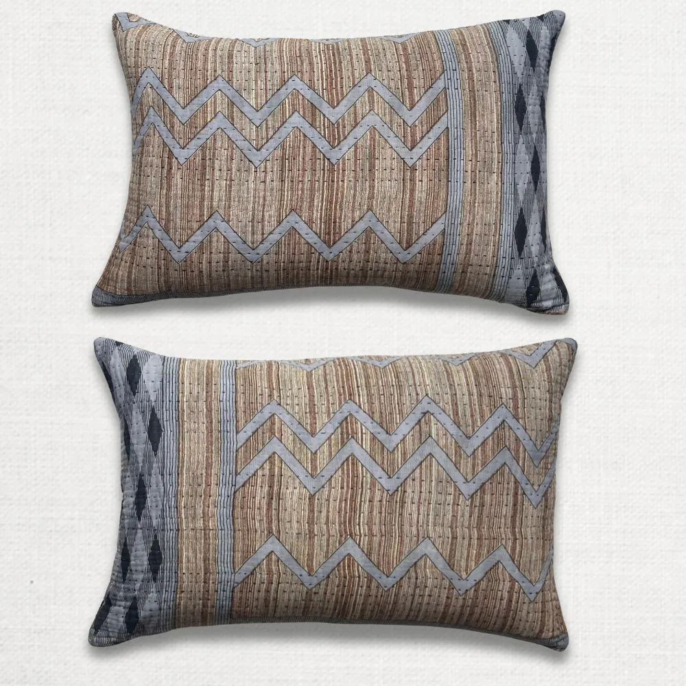 Vintage Sari Pillow Pair (10JF20)