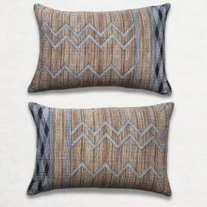 Vintage Sari Pillow Pair (10JF20)