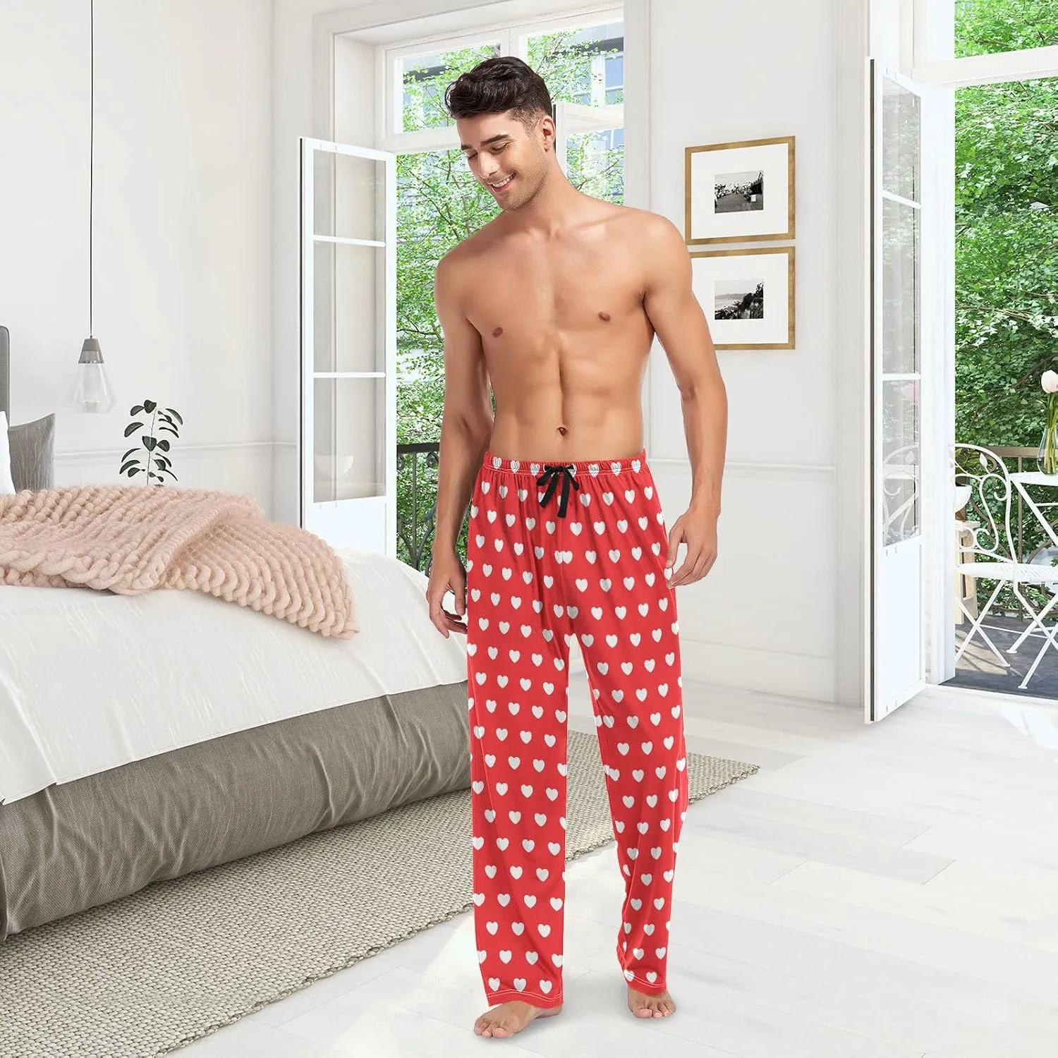 Watercolor Camouflage Pajama Pants Mens Lounge Pants Super Soft Men Pajama Bottoms