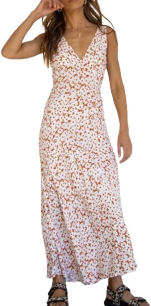 Women Y2k Floral Deep V Neck Maxi Dress, Sleeveless Patchwork Long Dress Going Out Flowy Sundress Trendy Beach Wear