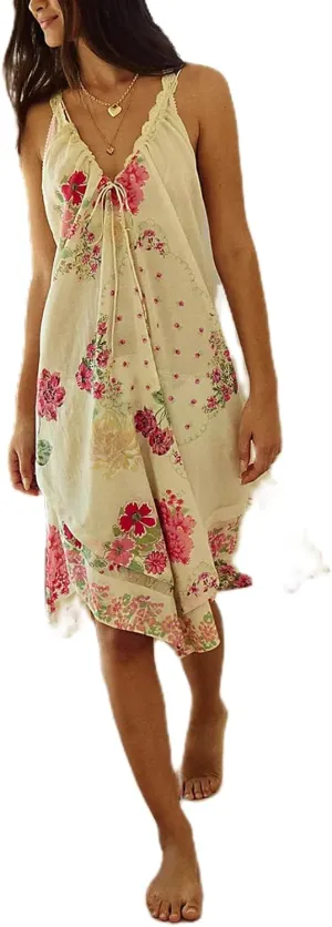 Women Y2k Spaghetti Strap Lace Floral Mini Bodycon Dress Sexy V Neck Backless Cami Ruffle Going Out Short Dress