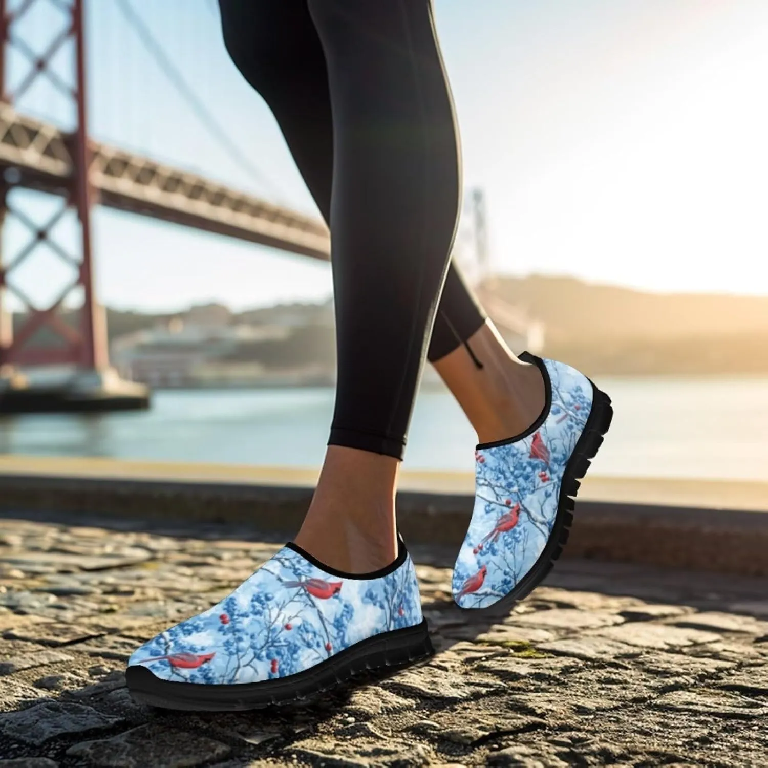 Womens Casual Sneakers Art Themed Slip On Walking Shoes for Women