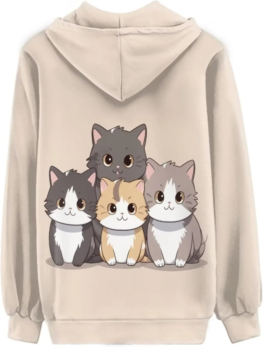 Xhuibop Zip Up Hoodie for Women Long Sleeve Shirts Plus Size Sweatshirts