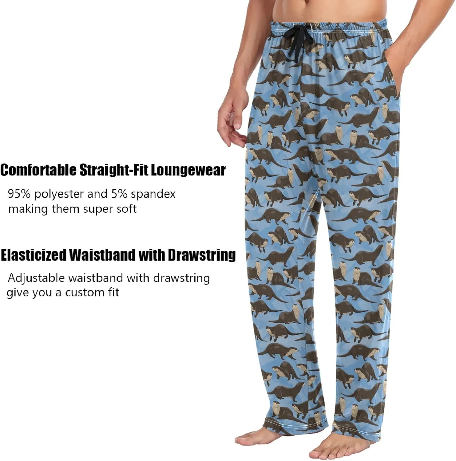 ZZXXB Soth Devil Plaid Pajama Pants for Men Comfort Sleep Lounge Bottoms Straight-fit with Pockets S-XXL