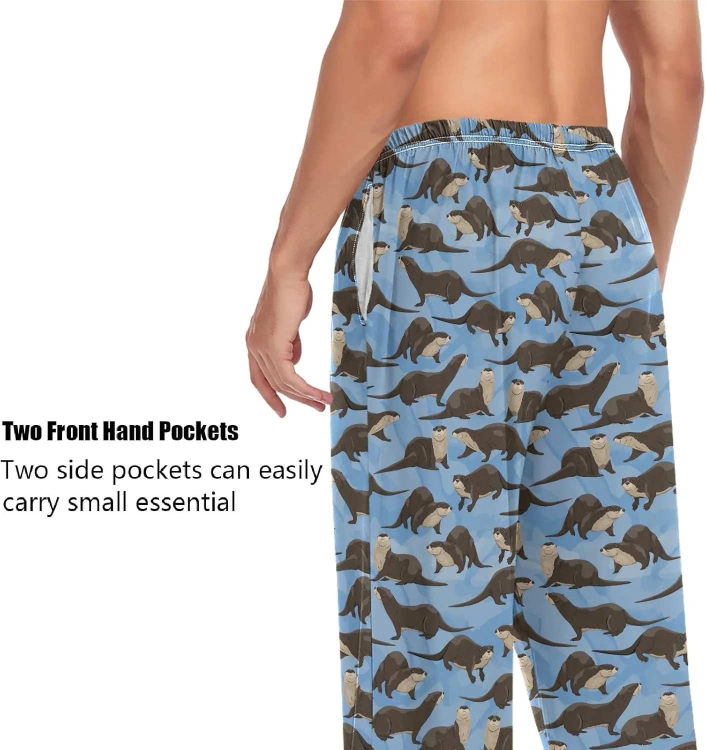 ZZXXB Soth Devil Plaid Pajama Pants for Men Comfort Sleep Lounge Bottoms Straight-fit with Pockets S-XXL
